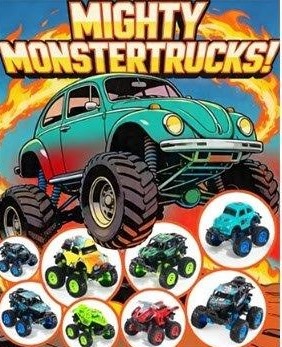 MIGHTY MONSTER TRUCKS Ø100
